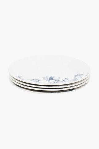 4 Pack Floral Side Plates
