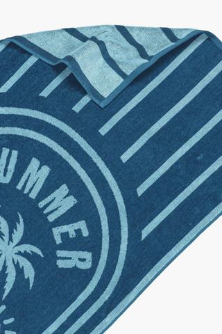 Cotton Jacquard Summer Lovin Beach Towel, 70x140cm