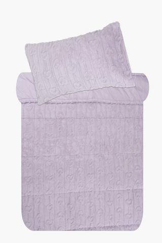 Jacquard Heart Blanket Comforter