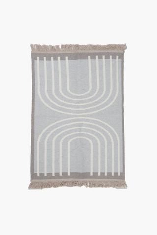Jacquard Arches Tassel Rug, 60x90cm