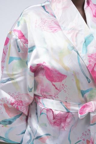Colab Mantua Satin Kimono Large To Extra Large