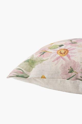 Embroidered Evelyn Floral Scatter Cushion, 50x50cm