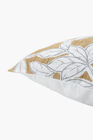 Jacquard Santos Leaf Scatter Cushion, 60x60cm