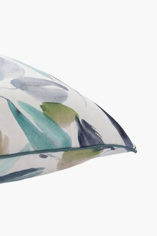 Printed Olivia Leaf Feather Filled Scatter Cushion, 60x60cm