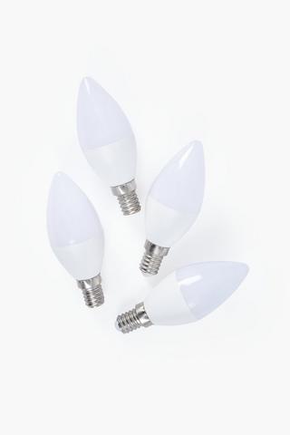 4 Pack Eurolux 5w Candle Bulb, E14