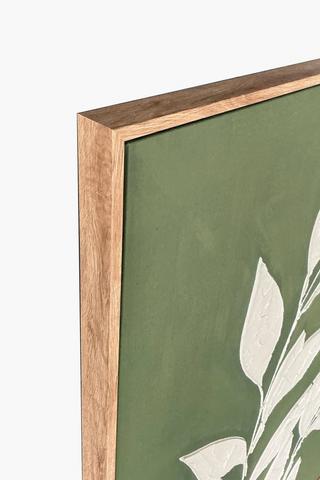 Hand Painted Leaf Canvas, 70x100cm