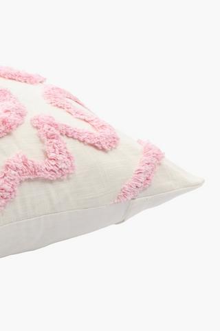 Textured Bows Scatter Cushion, 50x50cm