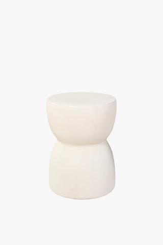 Hourglass Ceramic Side Table