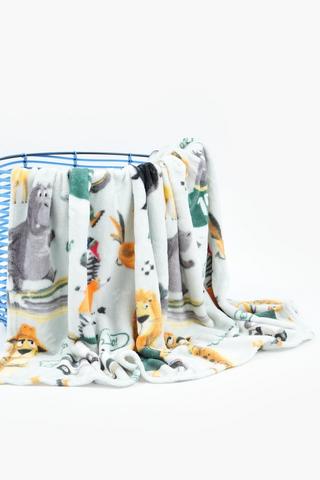 Mzanzi Love Coral Fleece Blanket, 125x150cm