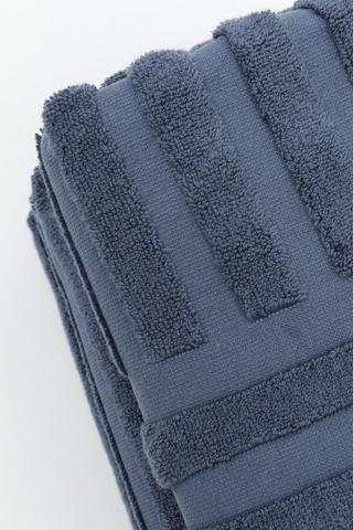 Premium Cotton Manhattan Zero Twist Border Hand Towel