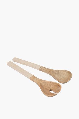 Mango Wood Salad Servers