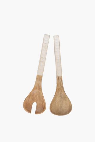 Mango Wood Salad Servers