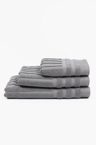Premium Cotton Manhattan Zero Twist Border Bath Towel
