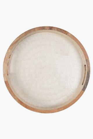Mango Wood Round Tray