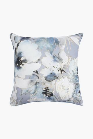 Extra Premium Printed Layla Floral Feather Filled Scatter Cushion, 60x60cm