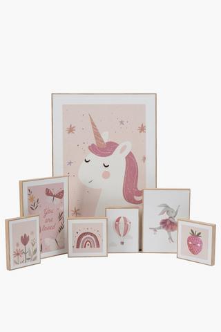 7 Piece Unicorn Wall Frames
