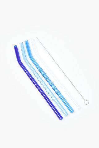 5 Piece Glass Straws