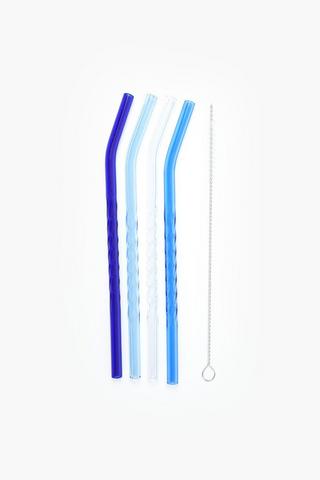 5 Piece Glass Straws