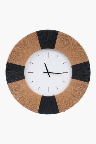 Woven Rope Clock, 80cm
