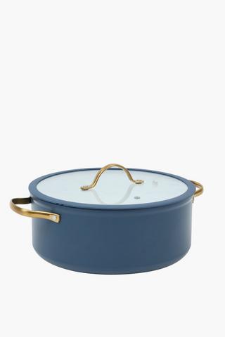 Aures Forged Casserole Pot With Lid, 28cm