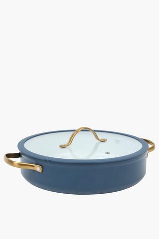 Aures Forged Aluminium Pot With Lid, 28cm