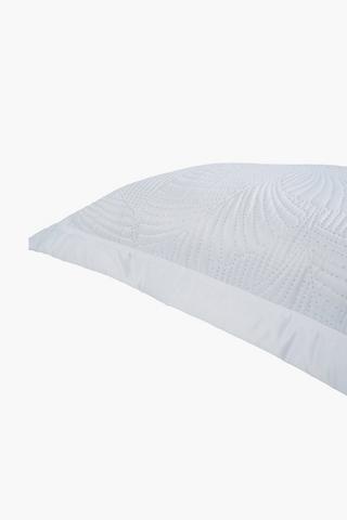 Satin Usonic Leaf Scatter Cushion, 60x60cm