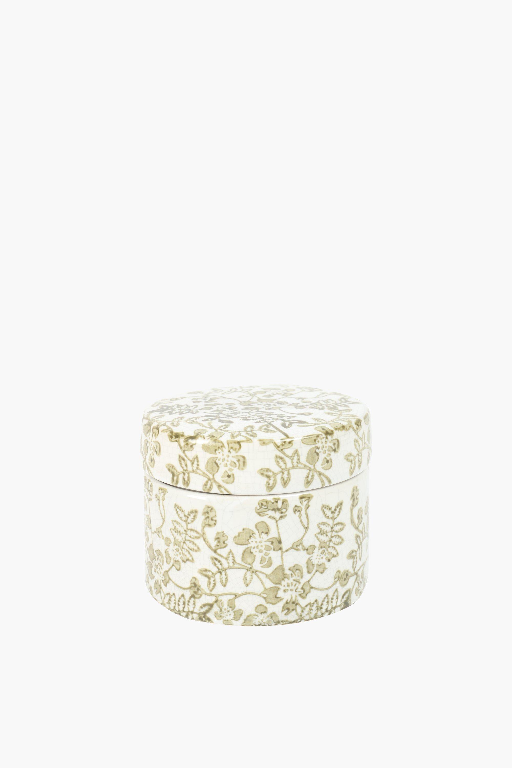 Ceramic Delft Storage Box, 12x10cm