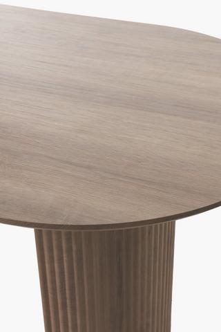 Fluted 6 Seater Dining Table