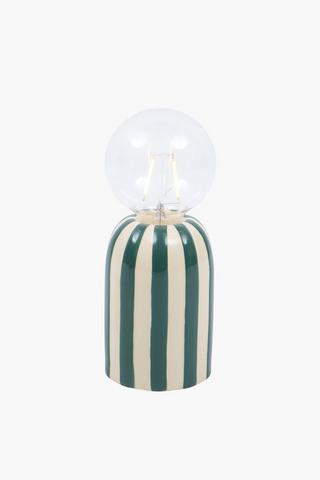 Stripe Ceramic Lamp Set, 8x21cm