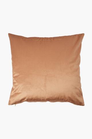 Velvet Honey Mustard Scatter Cushion, 50x50cm