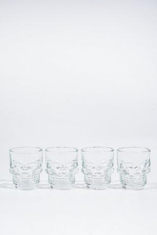 4 Pack Skull Shot Glasses