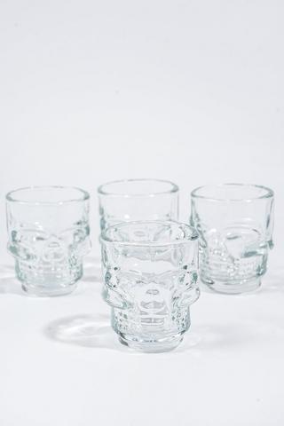 4 Pack Skull Shot Glasses