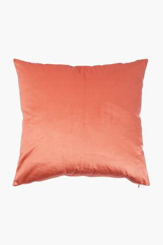 Velvet Plain Scatter Cushion, 50x50cm
