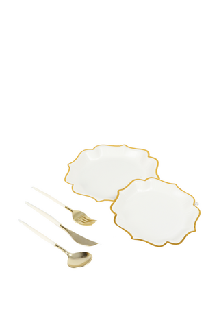 Eid 40 Piece Ornate Square Dining Set