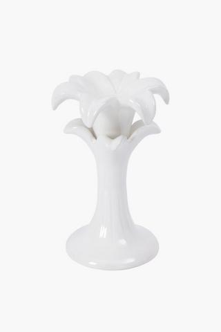 Palm Dinner Candle Holder, 10x14cm