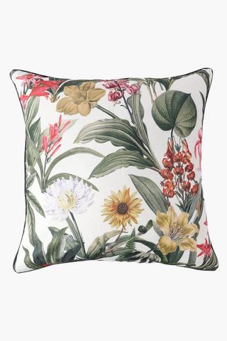 Printed Piper Floral Feather Filled Scatter Cushion, 60x60cm