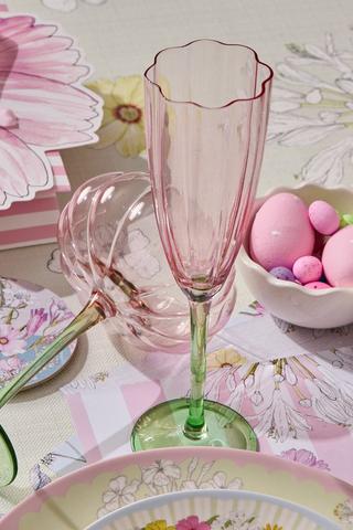 Flower Champagne Glass