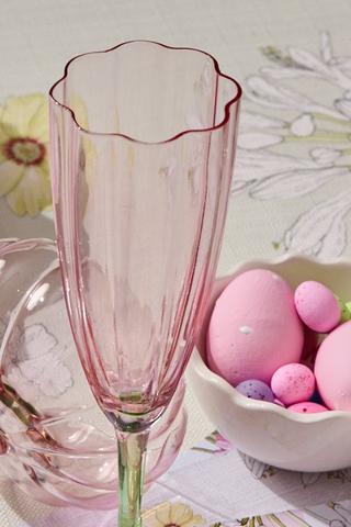 Flower Champagne Glass