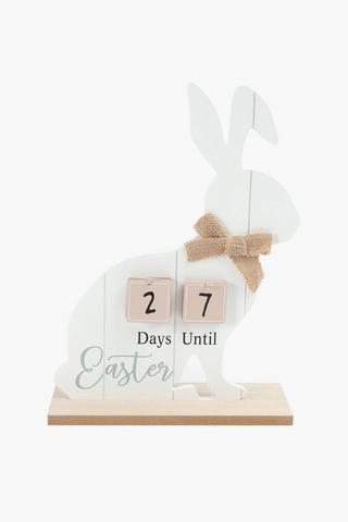 Count Down Bunny Sign, 28x39cm