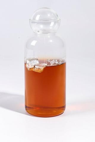 Ribbed Glass Pitcher