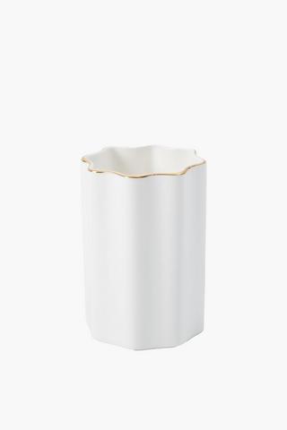 Ceramic Scallop Bath Tumbler