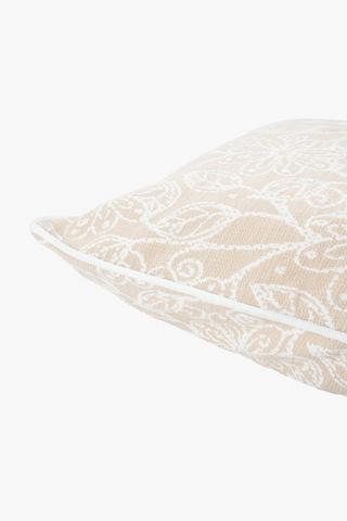 Extra Premium U+g Floral Feather Filled Scatter Cushion, 60x60cm