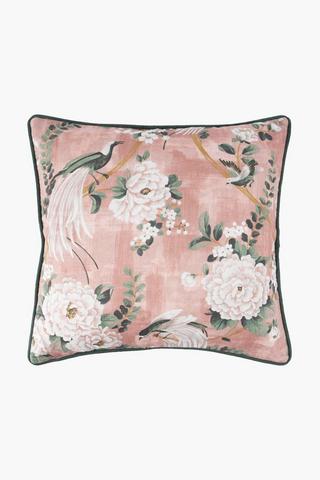 Extra Premium U+g Floral Feather Filled Scatter Cushion, 60x60cm