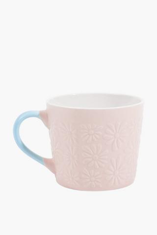 Embossed Pastel Mug, 370ml