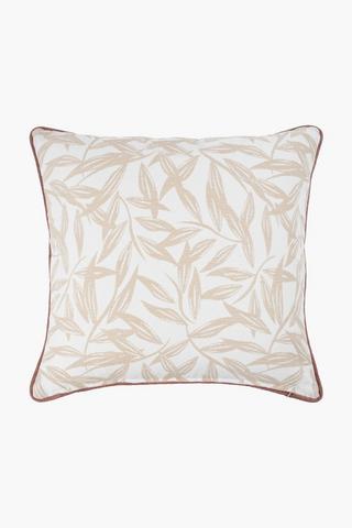 Extra Premium U+g Printed Botanic Feather Filled Scatter Cushion, 60x60cm