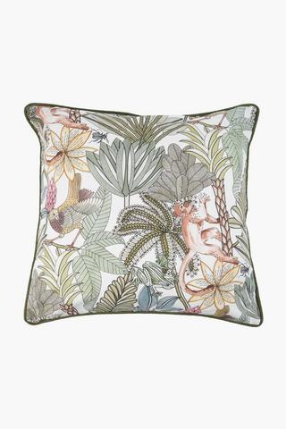 Extra Premium U+g Printed Botanic Feather Filled Scatter Cushion, 60x60cm