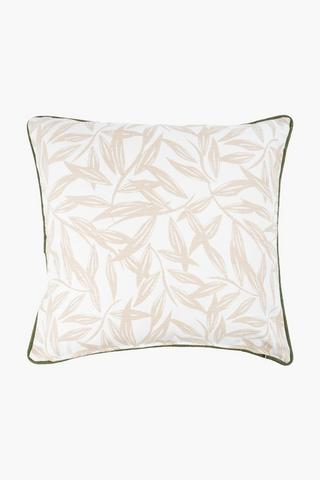Extra Premium U+g Printed Botanic Feather Filled Scatter Cushion, 60x60cm
