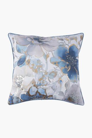 Extra Premium Dahlia Floral Feather Filled Scatter Cushion, 60x60cm