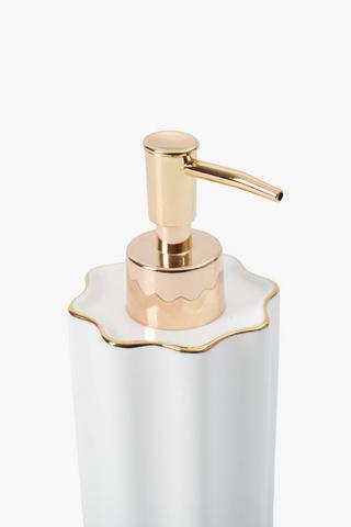 Ceramic Scallop Soap Dispenser
