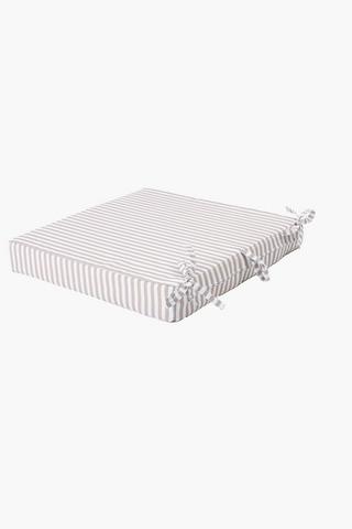 Printed Stripe Outdoor Chairpad, 40x40cm